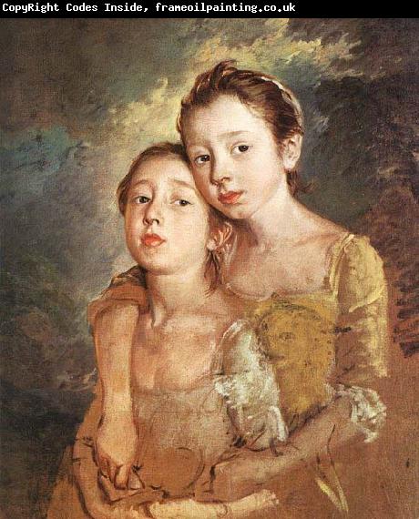 Thomas Gainsborough The Artist-s Daughters with a Cat